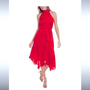Vince Camuto Satin Halter Dress